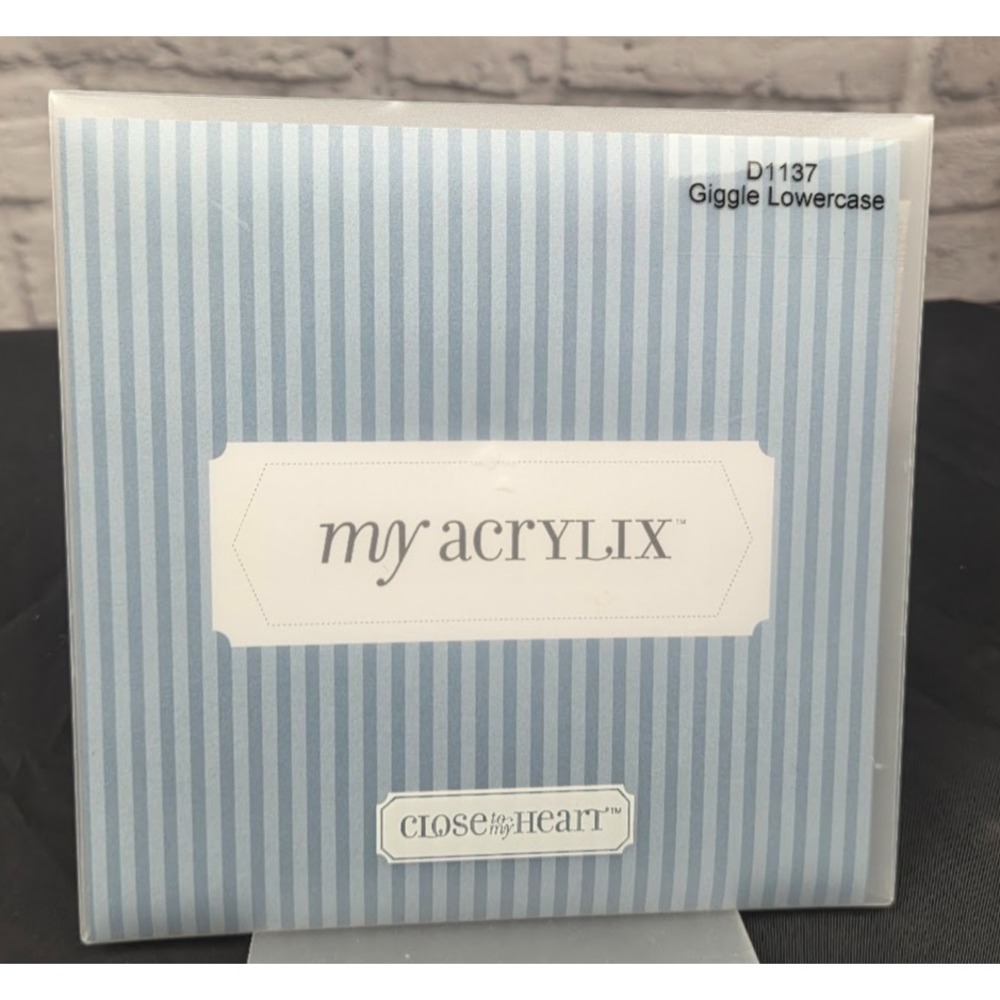 Close To My Heart My Acrylix Giggle Lowercase D1137 Alphabet Stamps Cling